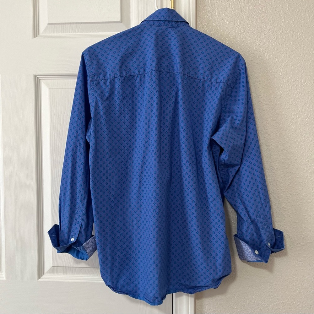 Tailorbyrd Patterned Button Down Medium - image 3